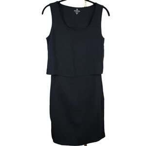 ATHLETA Getaway Sleeveless Layered Black Dress size XS